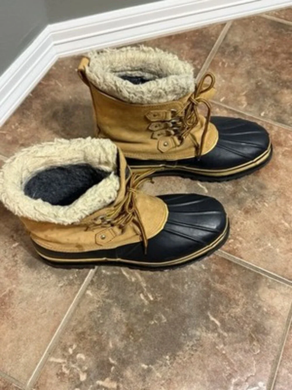 Western Chief Insulated Duck Boots - Men's Winter Snow Boots - Tan/